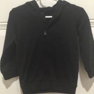 Basque Kids Black Hoodie Lightweight Jacket